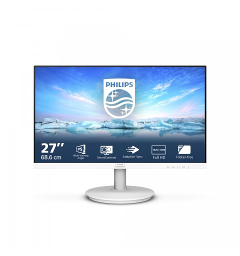 Philips V Line 271V8AW 00 Computerbildschirm 68,6 cm (27") 1920 x 1080 Pixel Full HD LCD Weiß