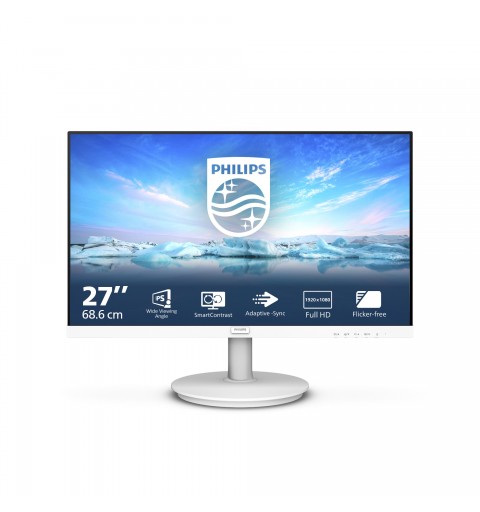 Philips V Line 271V8AW 00 Monitor PC 68,6 cm (27") 1920 x 1080 Pixel Full HD LCD Bianco