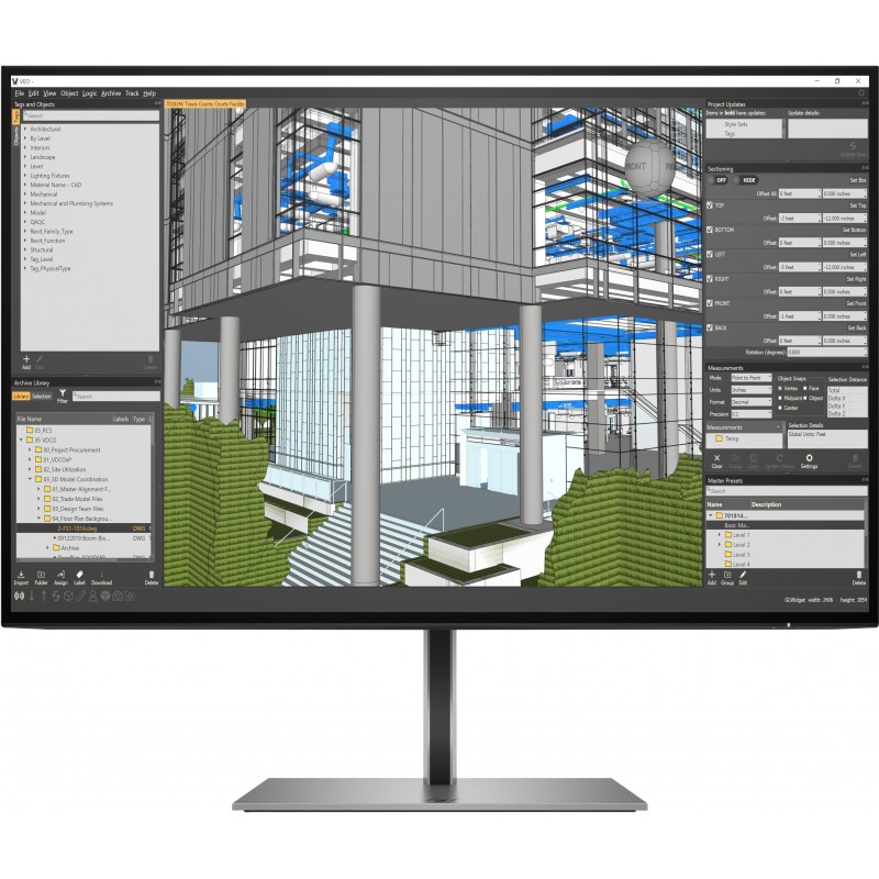 HP Z24n G3 pantalla para PC 61 cm (24") 1920 x 1200 Pixeles WUXGA LED Plata