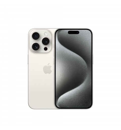 Apple iPhone 15 Pro 15,5 cm (6.1") Doppia SIM iOS 17 5G USB tipo-C 256 GB Titanio, Bianco