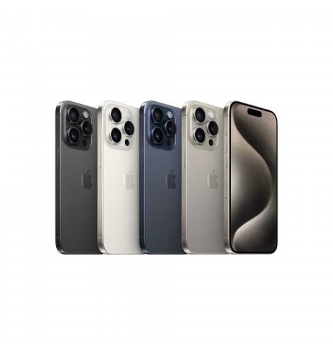 Apple iPhone 15 Pro 15,5 cm (6.1") Doppia SIM iOS 17 5G USB tipo-C 256 GB Titanio, Bianco