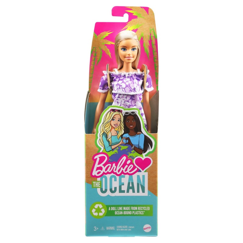 Barbie Loves the Ocean Poupée Aime L’Océan (Robe À Volants Fleurie)
