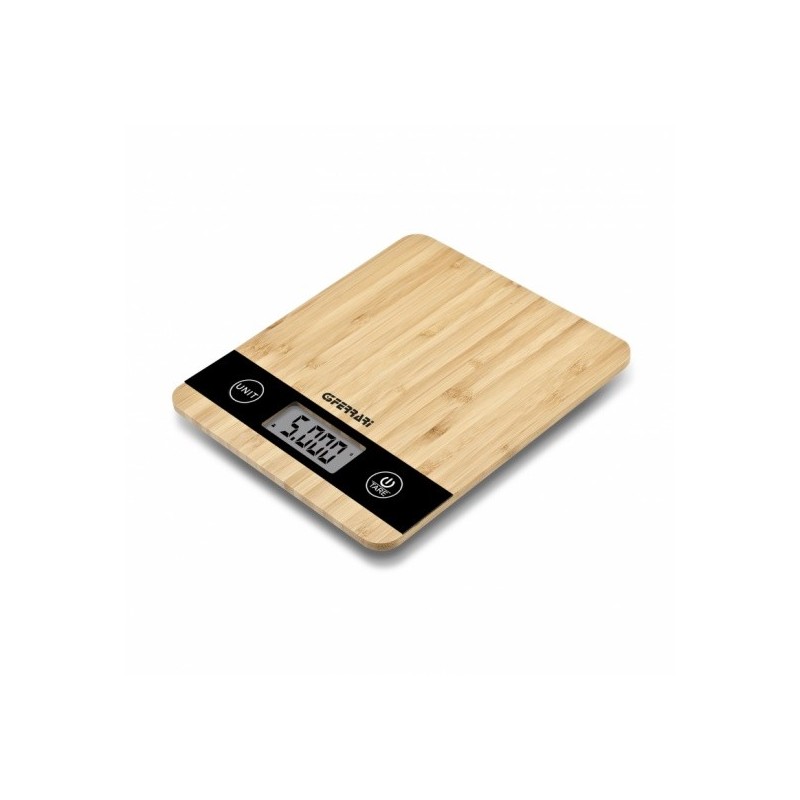 G3 Ferrari Natura Wood Countertop Rectangle Electronic kitchen scale