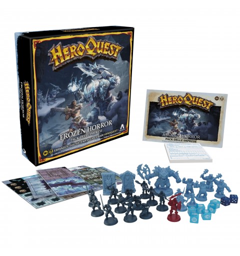 Avalon Hill , HeroQuest, Frozen Horror, gioco dungeon crawler, gioco da tavolo per adulti, per giocare è necessario avere il