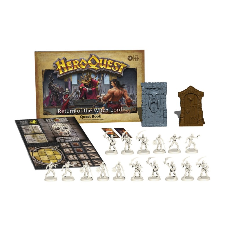 Hasbro Gaming Avalon Hill, HeroQuest, Il Ritorno del Signore degli Stregoni, gioco da tavolo per adulti, per giocare è