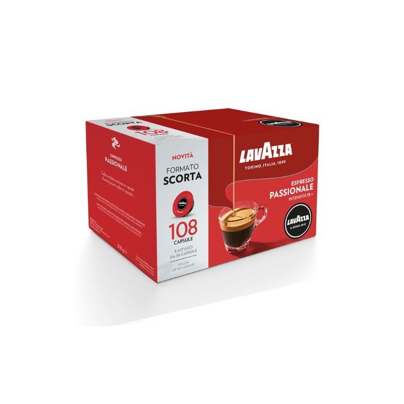 Lavazza Passionale Capsule de café Café fortement torréfié 108 pièce(s)