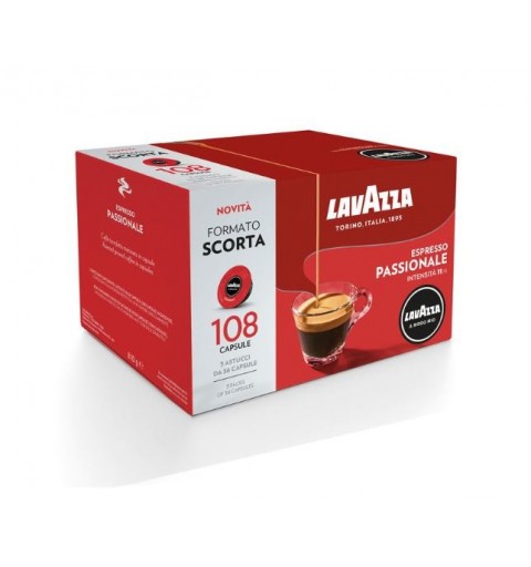 Lavazza Passionale Capsule de café Café fortement torréfié 108 pièce(s)