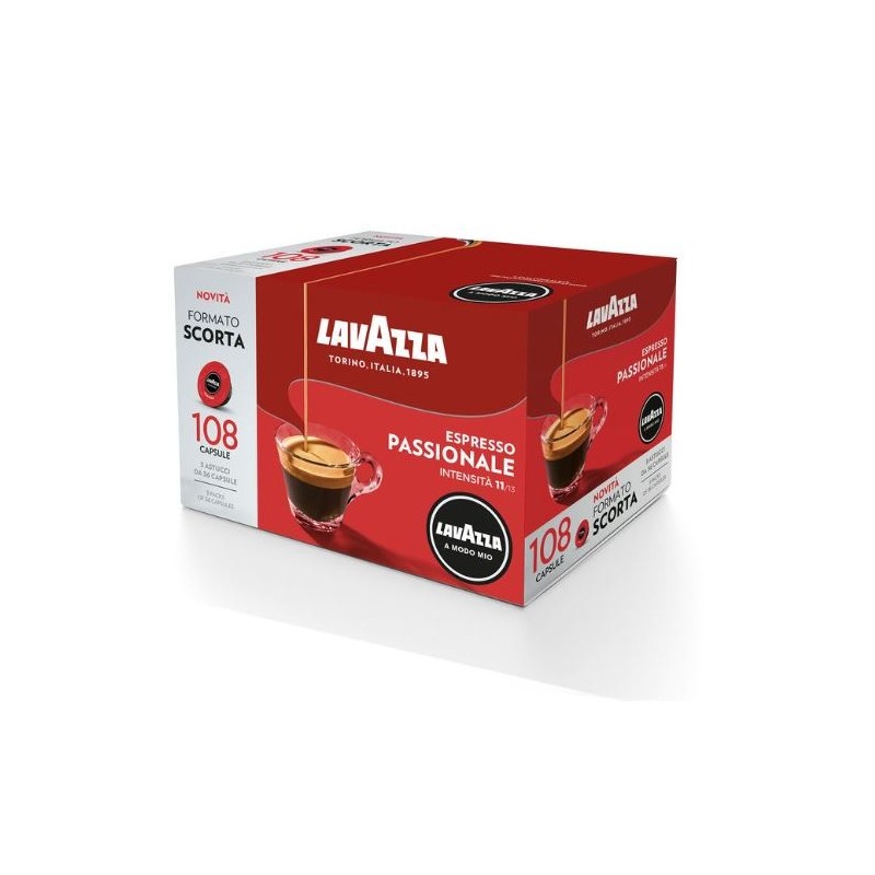 Lavazza Passionale Capsule de café Café fortement torréfié 108 pièce(s)