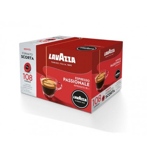 Lavazza Passionale Capsule de café Café fortement torréfié 108 pièce(s)