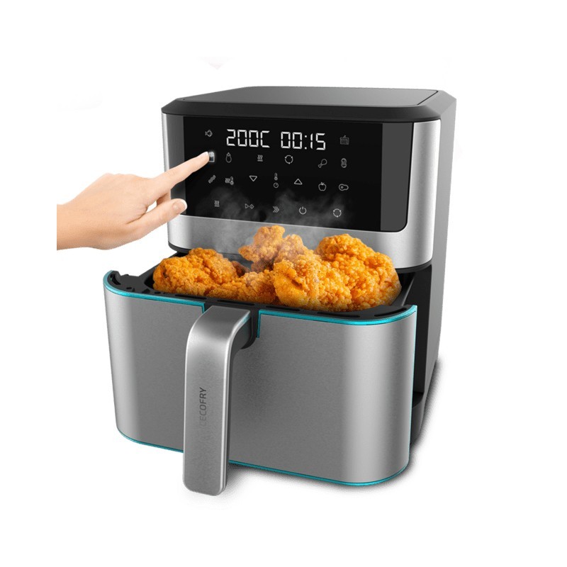 Cecotec 04984 friteuse Unique 8 L Autonome 1800 W Friteuse sans huile Noir, Acier inoxydable