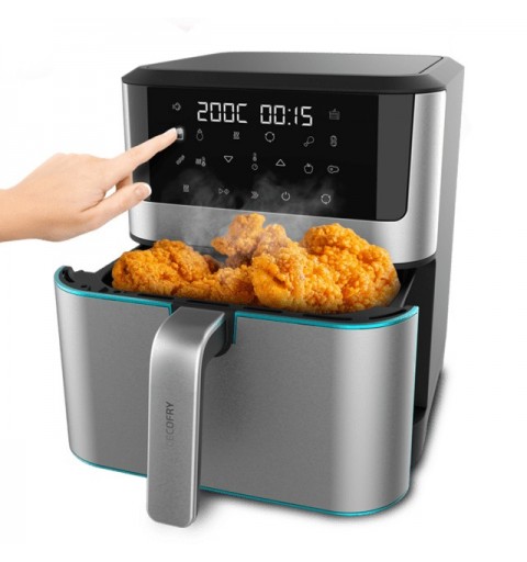 Cecotec 04984 friteuse Unique 8 L Autonome 1800 W Friteuse sans huile Noir, Acier inoxydable