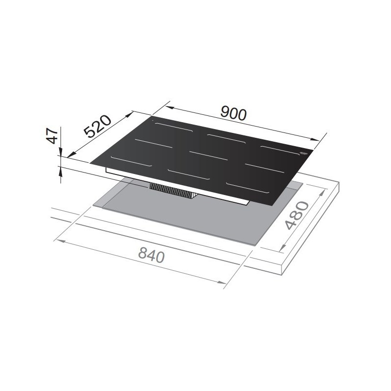 De’Longhi SLI 906 plaque Noir Intégré 90 cm Plaque avec zone à induction 6 zone(s)