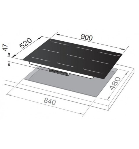 De’Longhi SLI 906 hobs Negro Integrado 90 cm Con placa de inducción 6 zona(s)