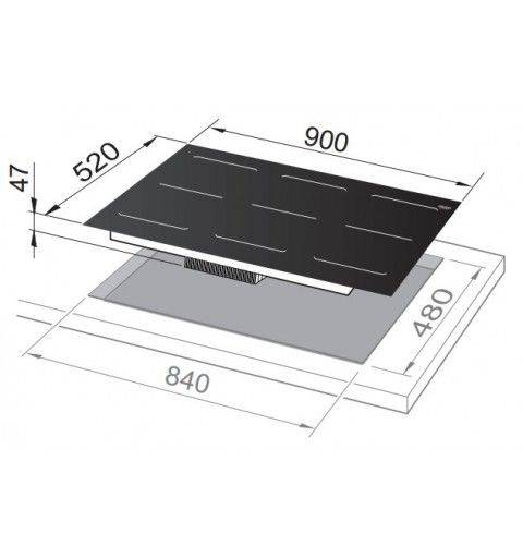 De’Longhi SLI 906 Kochfeld Schwarz Integriert 90 cm Zonen-Induktionskochfeld 6 Zone(n)