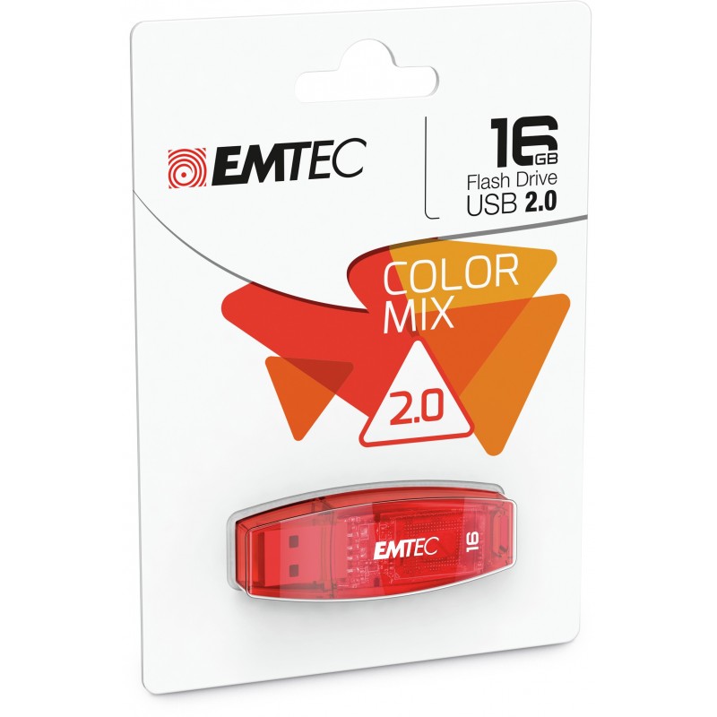 Emtec C410 lecteur USB flash 16 Go USB Type-A 2.0 Rouge