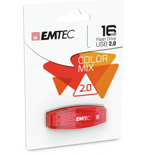 Emtec C410 lecteur USB flash 16 Go USB Type-A 2.0 Rouge