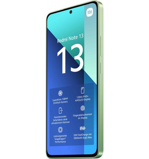 Xiaomi Redmi Note 13 16,9 cm (6.67") Dual SIM ibrida Android 13 4G USB tipo-C 6 GB 128 GB 5000 mAh Verde, Colore menta