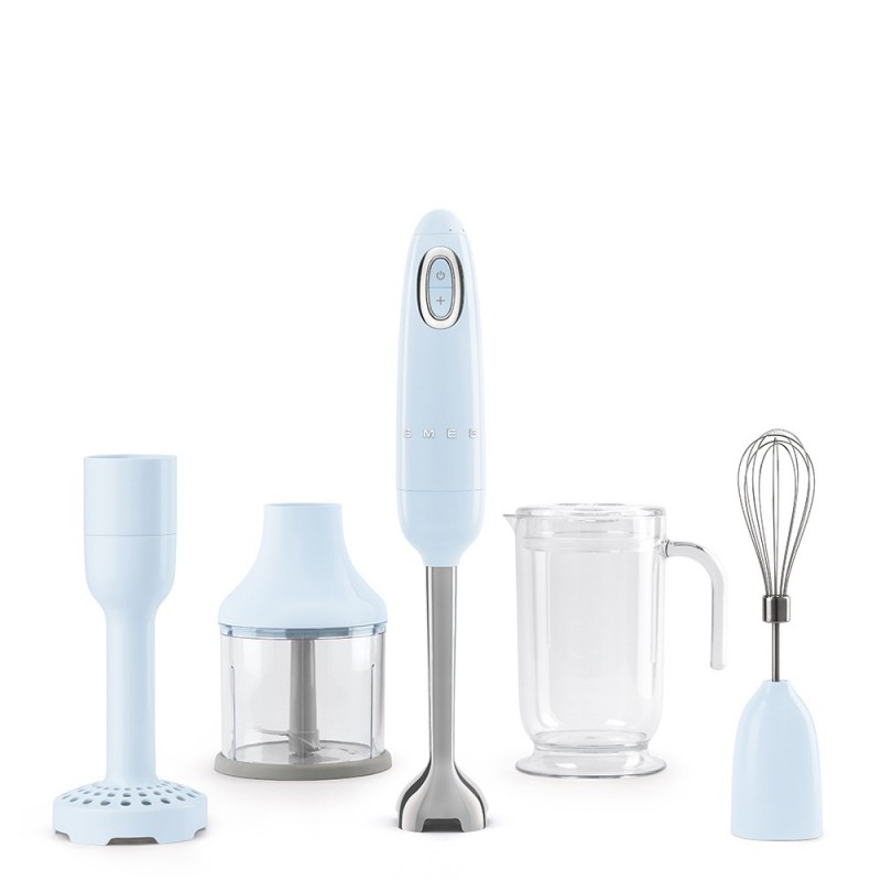 Smeg HBF22PBEU blender Mélangeur par immersion 700 W Bleu, Chrome, Gris