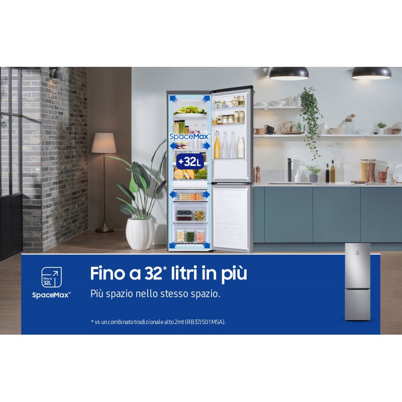 Samsung Frigorifero Combinato EcoFlex 1.85m 344L RB34C671DS9