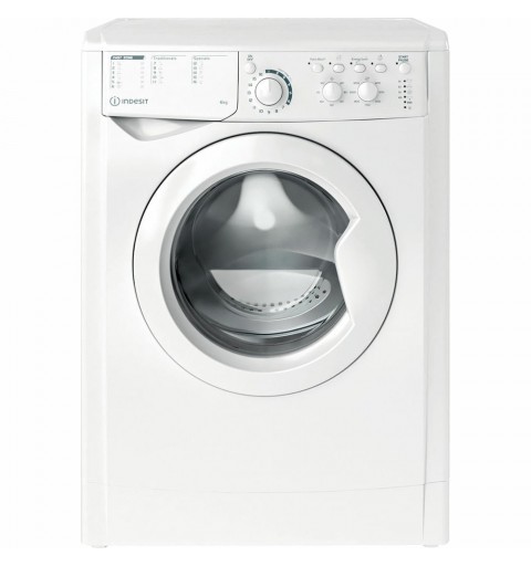 Indesit EWSC 61251 W EU N machine à laver Charge avant 6 kg 1200 tr min Blanc
