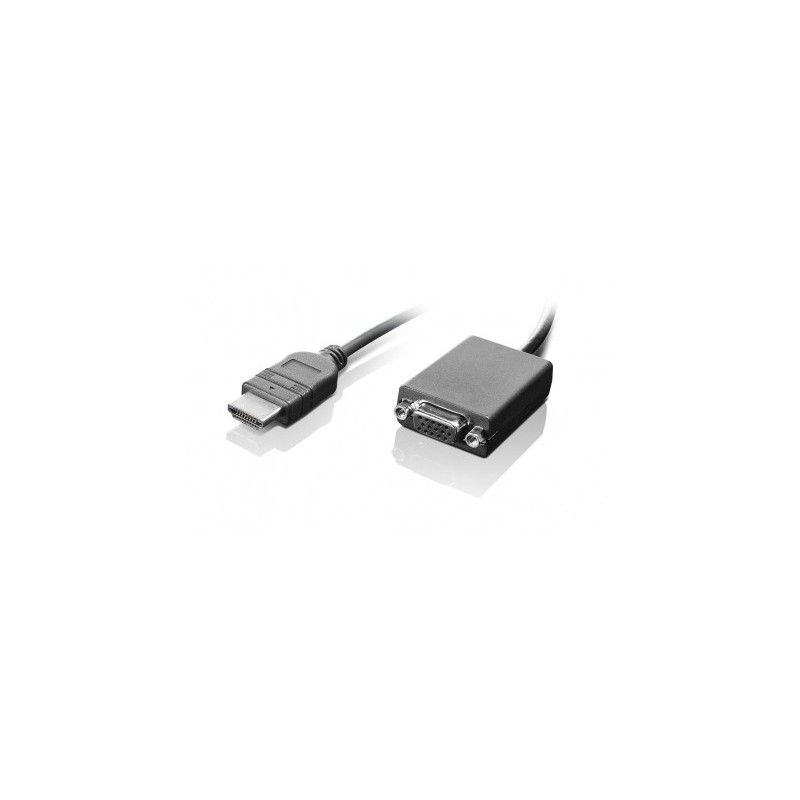 Lenovo HDMI VGA 0.2 m Black