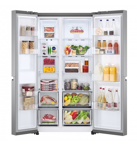 LG GSBV70PZTE Frigorifero Side-by-Side, Classe E, 655L, No frost, Inox