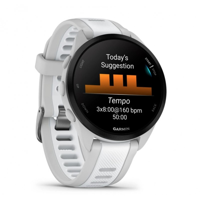 Garmin Forerunner 165 3,05 cm (1.2") AMOLED Digitale 390 x 390 Pixel Touch screen Grigio GPS (satellitare)