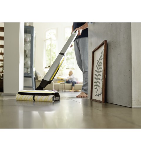 Kärcher FC 7 CORDLESS Electric broom Akku Nass Beutellos Schwarz, Weiß, Gelb 2,85 Ah