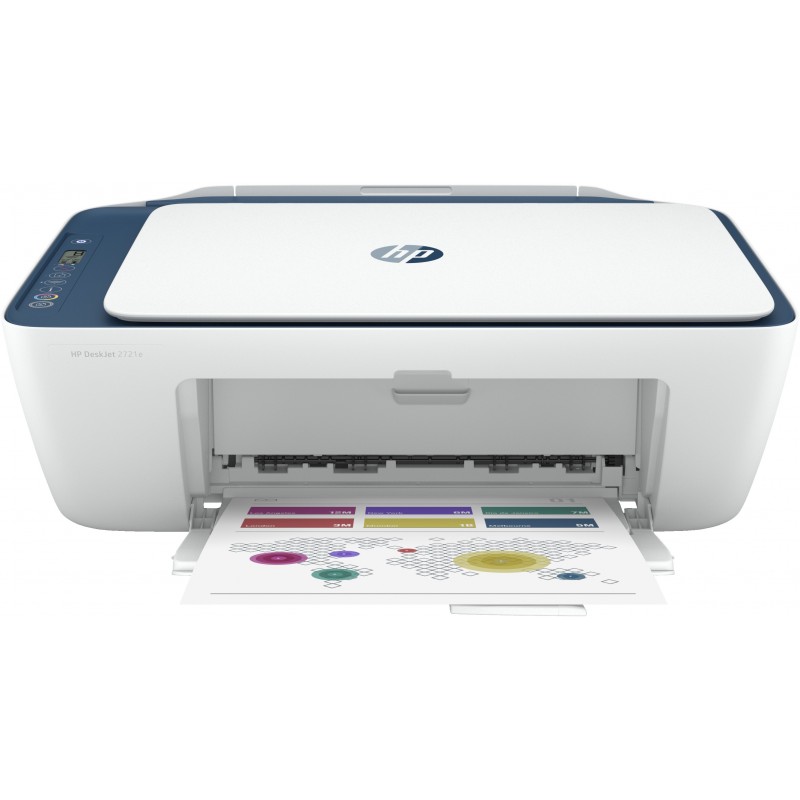 HP Stampante multifunzione HP DeskJet 2721e, Colore, Stampante per Casa, Stampa, copia, scansione, wireless HP+ idonea a HP