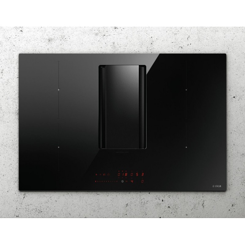 Elica NIKOLATESLA ALPHA BL A 78 Black Built-in 78 cm Zone induction hob 4 zone(s)