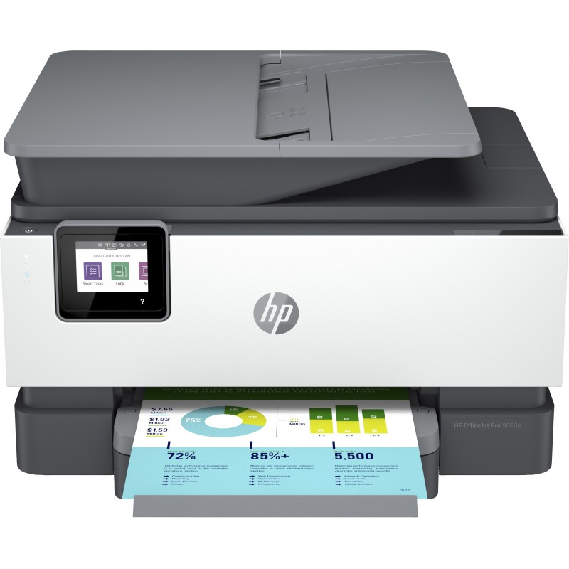 HP OfficeJet Pro Imprimante Tout-en-un HP 9010e, Couleur, Imprimante pour Petit bureau, Impression, copie, scan, fax, HP+