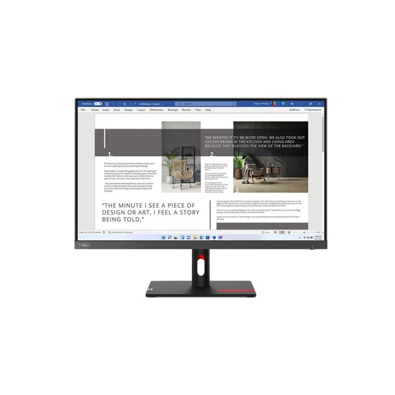 Lenovo ThinkVision S27i-30 LED display 68,6 cm (27") 1920 x 1080 Pixel Full HD Grau