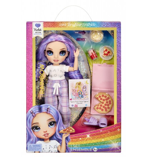 Rainbow High Junior High PJ Party Fashion Doll- Violet (Purple)