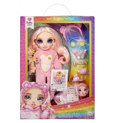 Rainbow High Junior High PJ Party Fashion Doll- Bella (Pink)