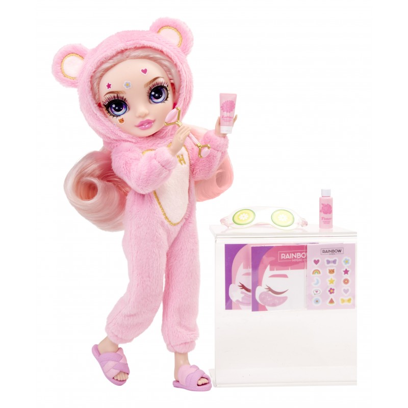 Rainbow High Junior High PJ Party Fashion Doll- Bella (Pink)