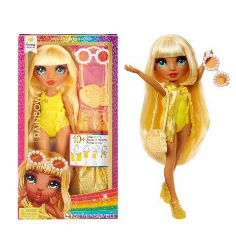 Rainbow High Swim & Style Fashion Doll- Sunny (Yellow)