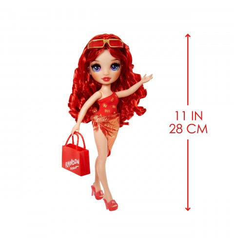 Rainbow High Swim & Style Fashion Doll- Ruby (Red)