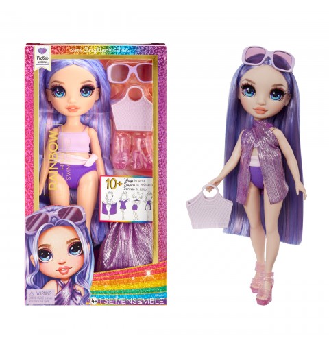 Rainbow High Swim & Style Fashion Doll- Violet (Purple)