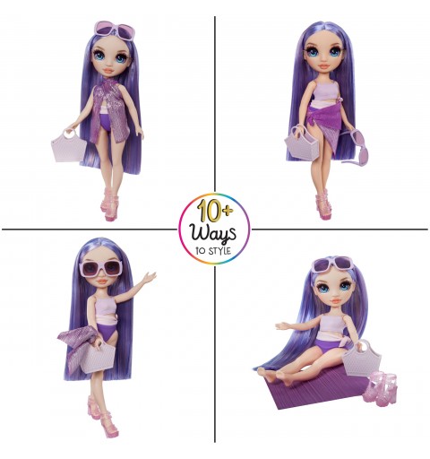 Rainbow High Swim & Style Fashion Doll- Violet (Purple)