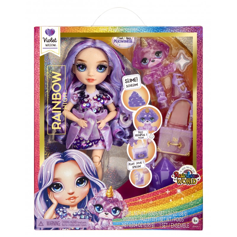 Rainbow High Classic Rainbow Fashion Doll- Violet (purple)