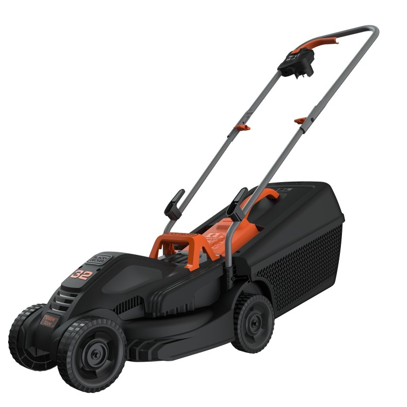 Black & Decker BEMW351-QS tagliaerba Tagliaerba a spinta Nero, Arancione