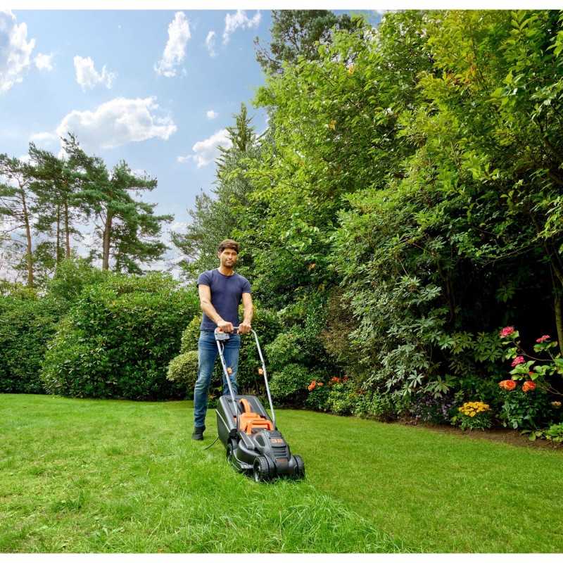 Black & Decker BEMW351-QS lawn mower Walk behind lawn mower Black, Orange