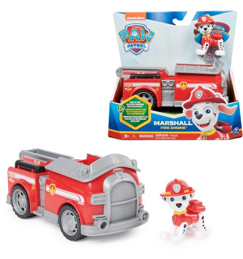 PAW Patrol , Feuerwehr-Auto mit Marshall-Figur (Sustainable Basic Vehicle Basis Fahrzeug)