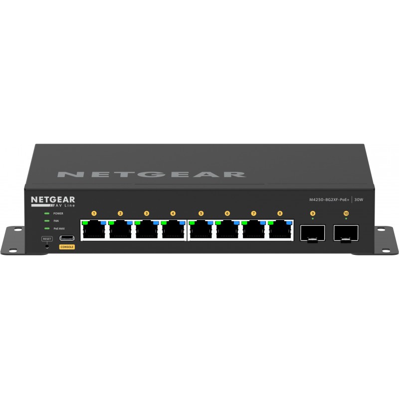 NETGEAR GSM4210PX-100EUS Netzwerk-Switch Managed L2 L3 Gigabit Ethernet (10 100 1000) Power over Ethernet (PoE) Schwarz