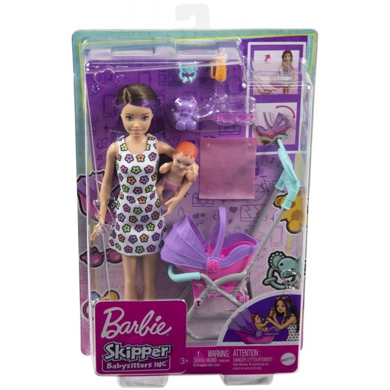 Barbie Skipper Babysitters Inc. – Coffret Skipper Baby-Sitter Poussette