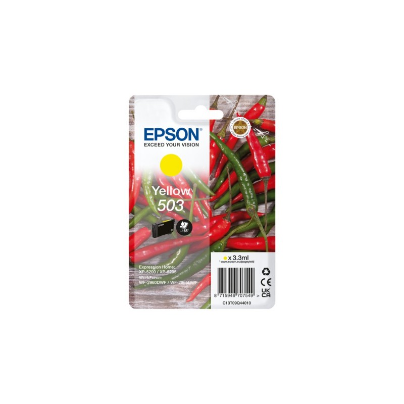Epson 503 Druckerpatrone 1 Stück(e) Original Standardertrag Gelb Epson 503 Druckerpatrone 1 Stück(e) Original Standardertrag Gelb