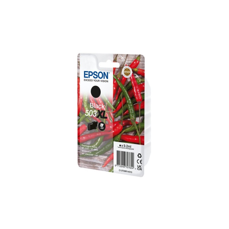 Epson 503XL cartucho de tinta 1 pieza(s) Compatible Alto rendimiento (XL) Negro