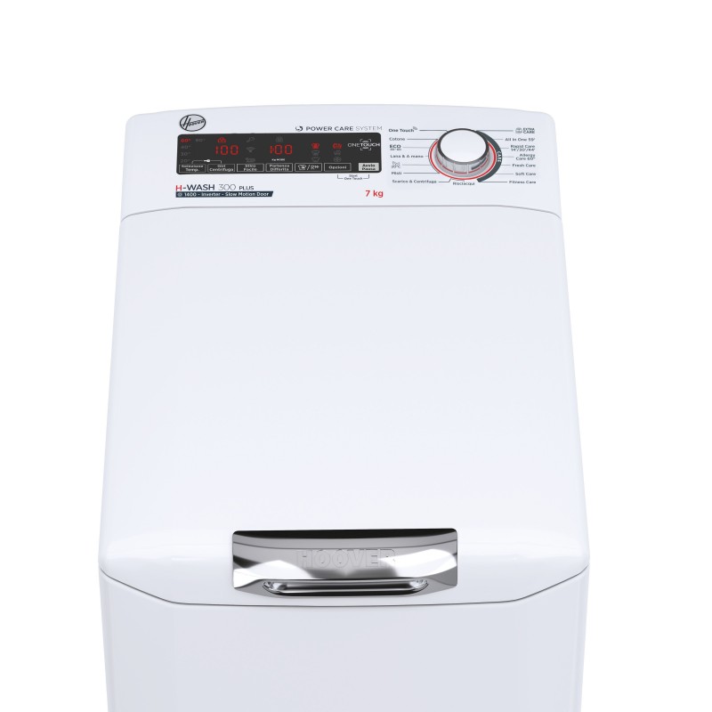 Hoover H-WASH 300 PLUS H3TM47TAMC5 1-11 lavadora Carga superior 7 kg 1400 RPM Blanco