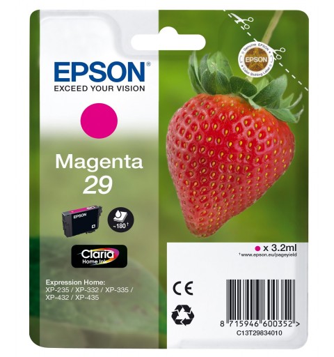 Epson Strawberry 29 M cartuccia d'inchiostro 1 pz Originale Resa standard Magenta