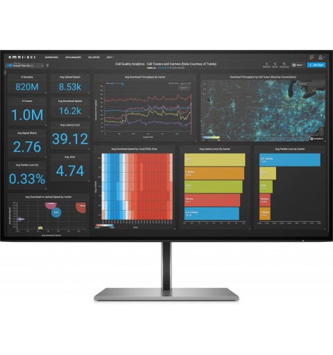 HP Z27q G3 QHD Display pantalla para PC 68,6 cm (27") 2560 x 1440 Pixeles Quad HD LED Plata